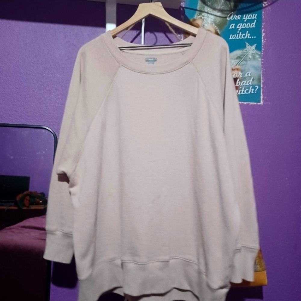 Tan sweatshirt :)